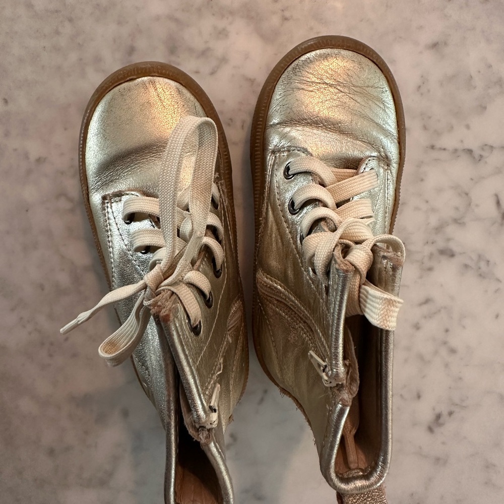 Old Soles Metallic zipper boots